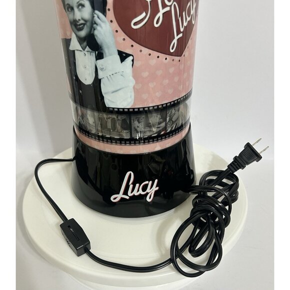 Vintage I Love Lucy Rotating Film Strip Lamp Rabbit Tanaka Pink Black WORKS - Picture 6 of 8